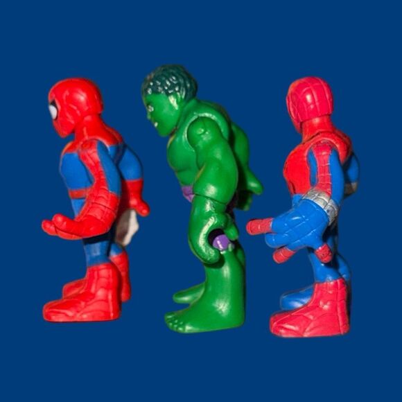 Playskool Marvel Super Hero Hulk Spider-Man Adventure Hero’s Motorcycle Figures - Picture 4 of 7